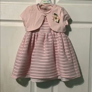 Toddler formal dress with cardigan 24m